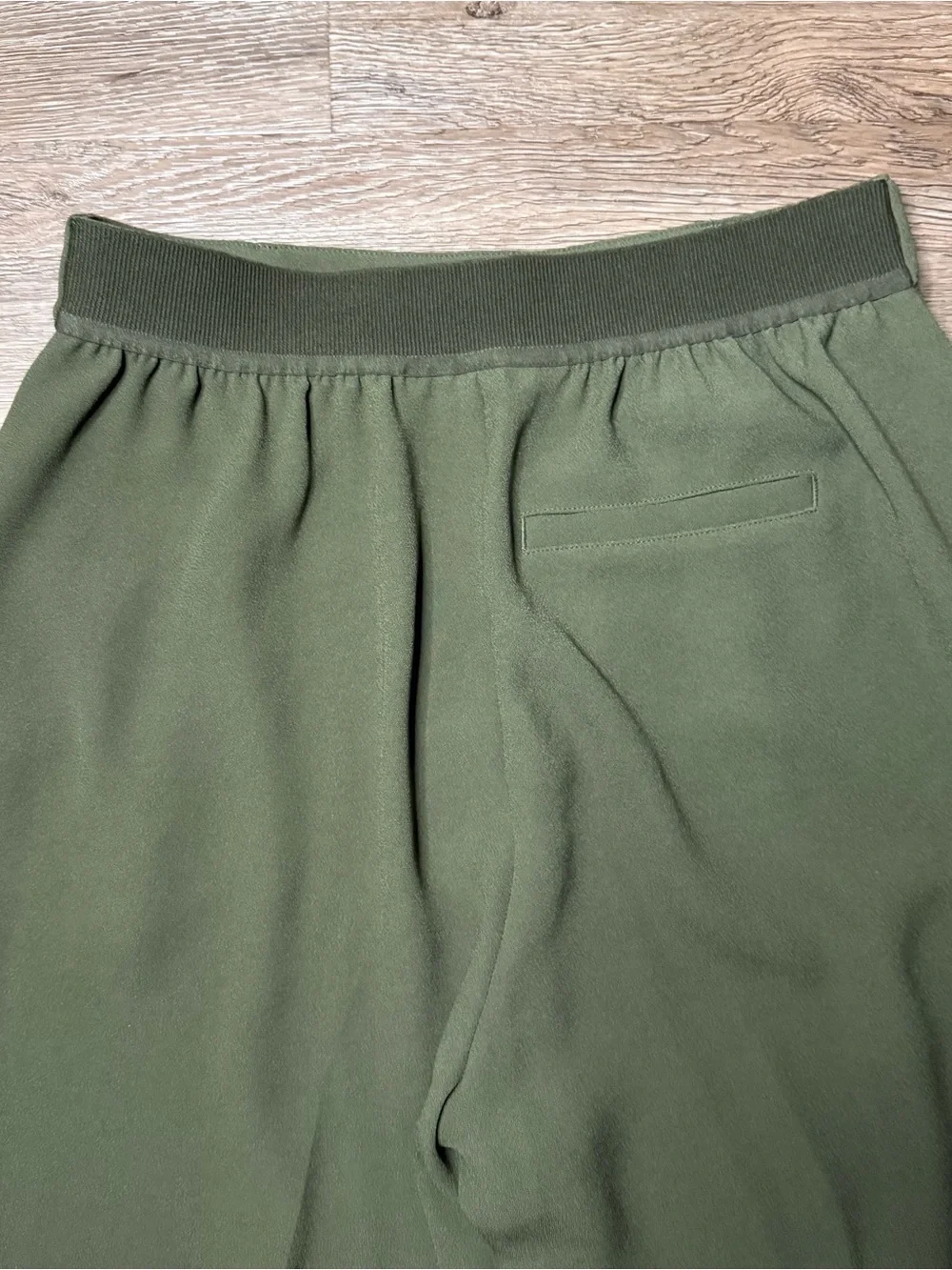 Spanx Crepe Olive Wrap Blazer & Wide-Leg Pants Suit Set - Women